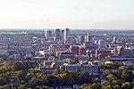 Birmingham's skyline from it's highest point